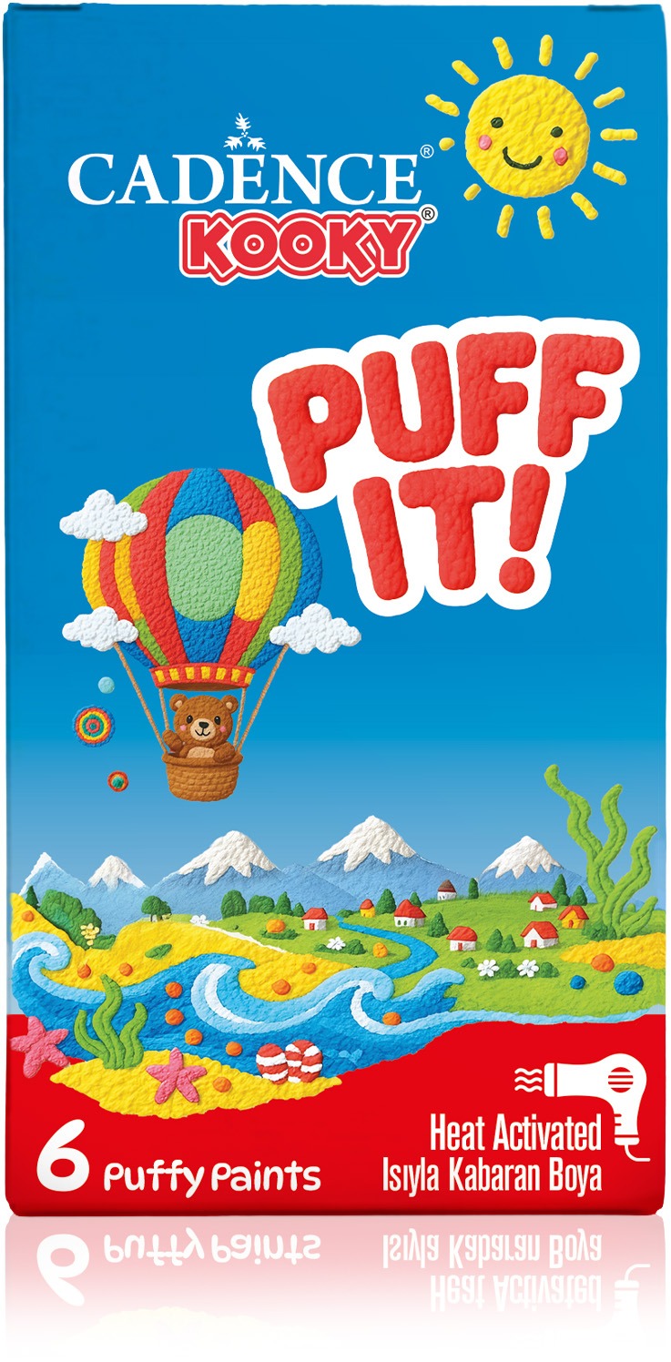 KOOKY PUFF IT ( KABARAN BOYA ) SET1 6X25ML