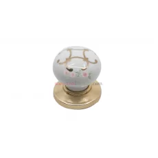 Porselen Yaldız Desen Düğme Kulp | Altın Yaldız | Gold Renk Kulp | Kulphane